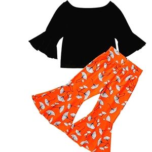 NWT Adorable Boutique Fall Bell bottoms & Long Sleeve Top Set*3T-4T*